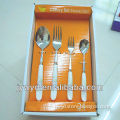 24pcs ceramic handl cutlery with gift paper case